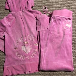 Juicy Couture Pink Tracksuit. Size S